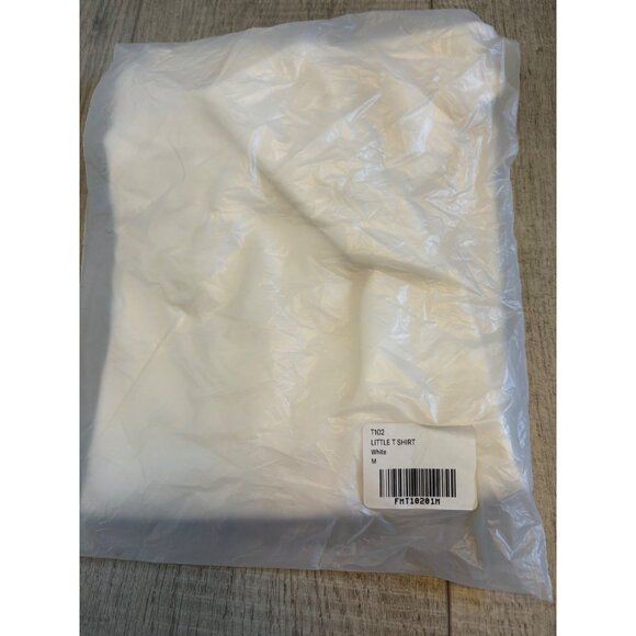 FM 669 T102 Unisex White T-Shirt Size M Cotton Crew Neck - Picture 11 of 11